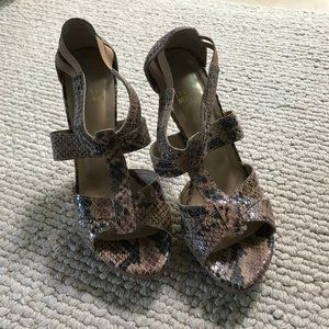 Stuart Weitzman snakeskin heels